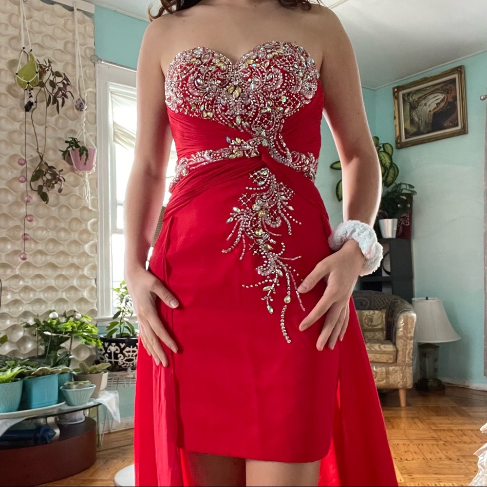 Blush prom by Alexia red prom dress